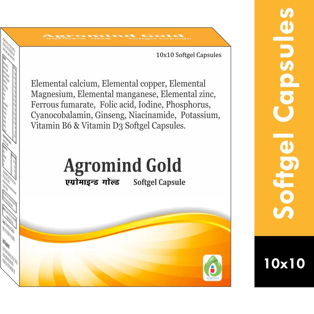 AGROMIND GOLD CAPSULE-Elemental calcium 75 MG+Elemental copper 0.5 MG+Elemental magnesium