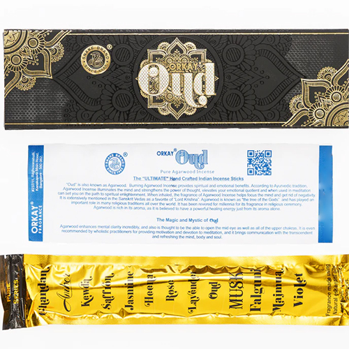 Pure Oud Incense Sticks - Color: Black