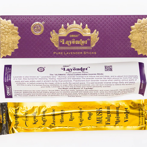 Pure Lavender Incense Sticks - Burning Time: 1 To 1.5 Hours Hours