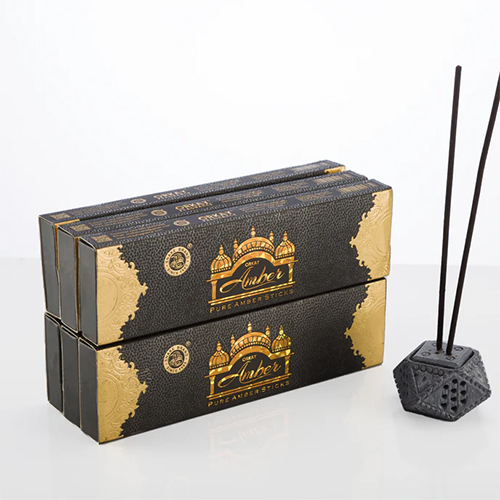 Pure Amber Incense Sticks - Color: Black