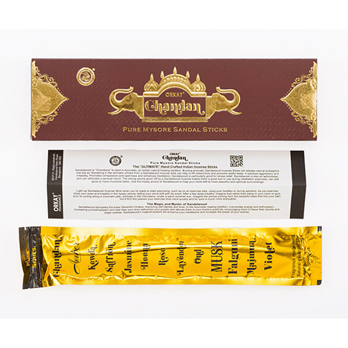 Pure Chandan Incense Sticks - Burning Time: 1 To 1.5 Hours Hours