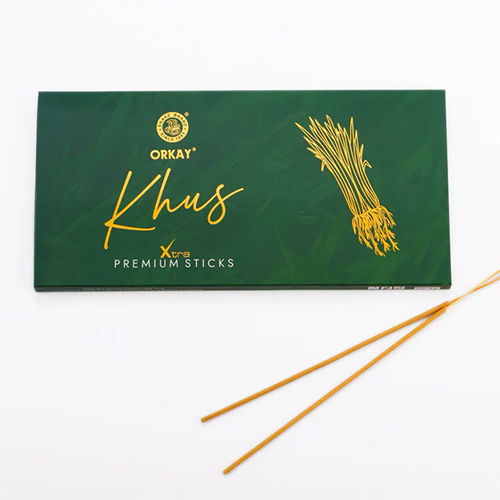 Extra Premium Khus Incense Sticks - Color: Yellow