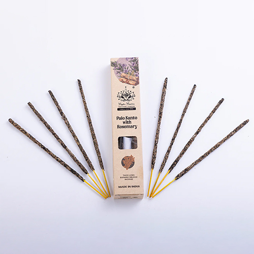 Palo Santo With Rosemary Incense Sticks - Solid Round Shape, Smooth Surface, Various Sizes | Ideal For Home Use, Standard Finish For All Occasions