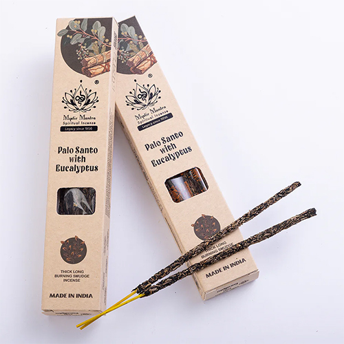 Palo Santo With Eucalyptus Incense Sticks - Color: Black