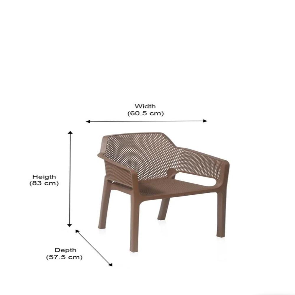 Nilkamal Captain Chair - Color: Brown