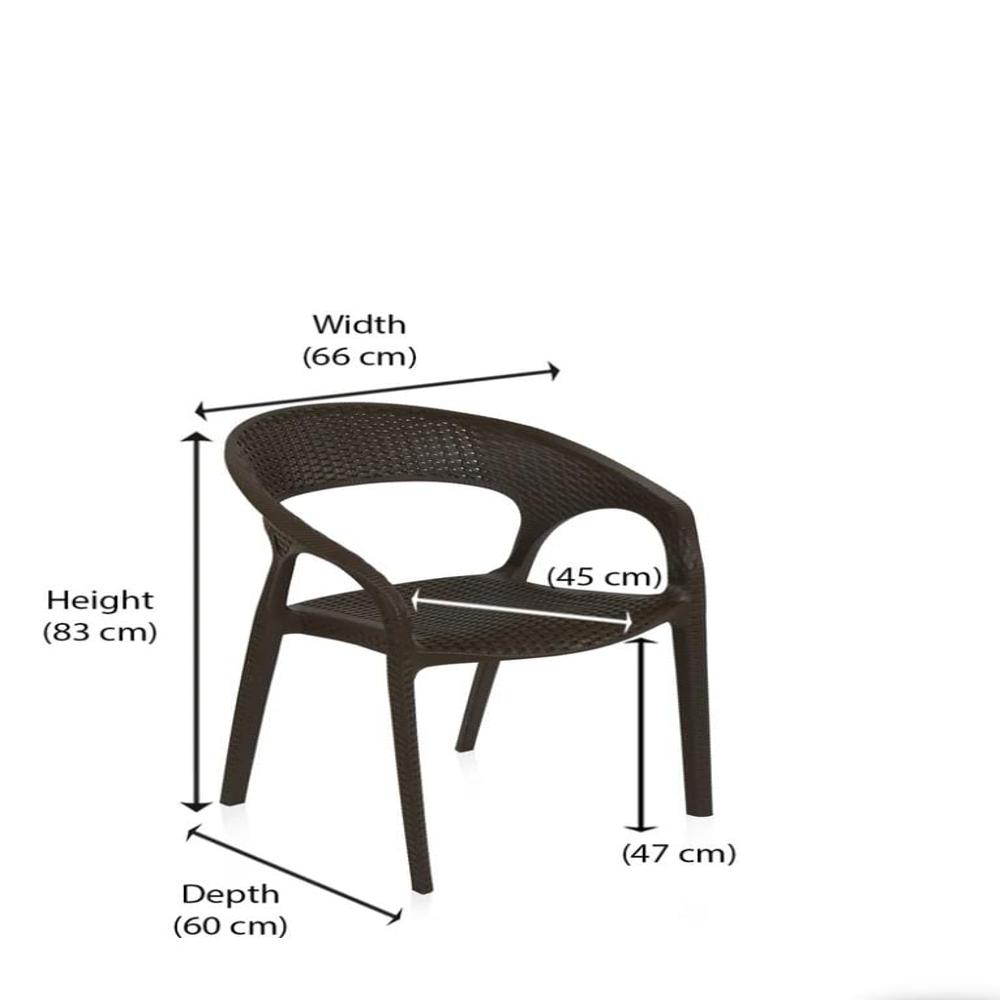 Nilkamal Club Chair - Color: Brown