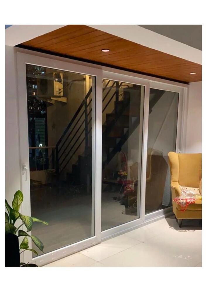 Aluminium Door Window Partition - Durable Aluminium, Custom Sizes Available, Elegant White Finish | Easy Installation, Low Maintenance, Abrasion & Impact Resistant