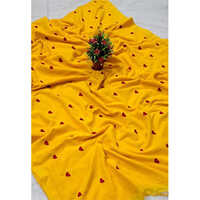 Love Embroidery Sarees - Color: Yellow