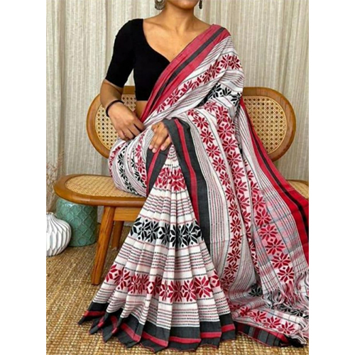 Hand Print Sarees - Color: Multicolor