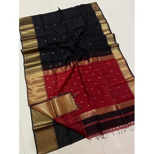Print Saree Cotton Silk Sarees - Color: Multicolor