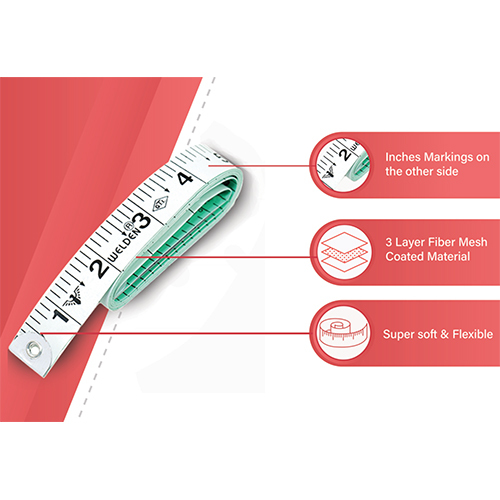 Welden Cloth Measuring Tape, Premium Tailor Inch Tape For Body Measurement And Sewing - Color: As Per Availability