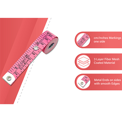 Tailors Measuring Tape, Cloth Inch Tape For Sewing, Stitching And Body Measurement - Color: As Per Availability