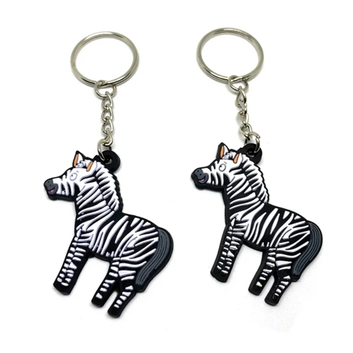 3Inch Customized Silicone Rubber Keychain - Color: Multicolor