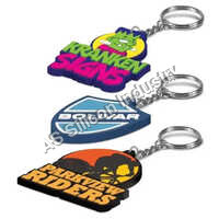 2.5inch Silicone Rubber Keychain