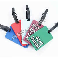 Rubber Luggage Tag - Color: Multicolor