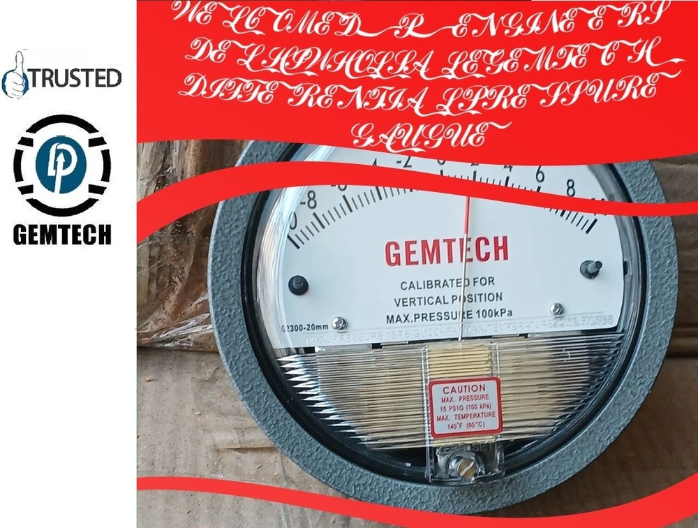 GEMTECH DIFFERENTIAL PRESSURE GAUGE IN Tupudana Industrial Area Ranchi