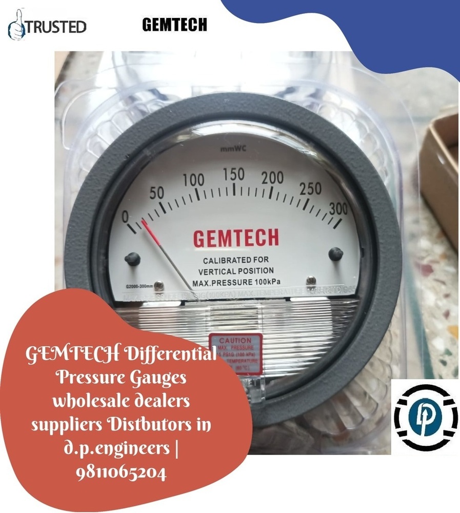 GEMTECH DIFFERENTIAL PRESSURE GAUGE IN Tupudana Industrial Area Ranchi