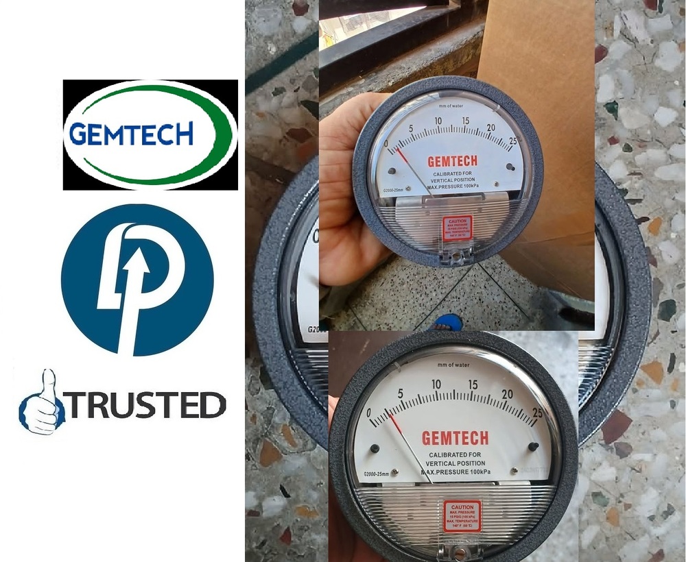 Gemtech Differential Pressure Gauge By Tatisilwai Industrial Area Phase 1 Ranchi - Accuracy: - A 2% Of Full Span At 70 (21 (A 3% On -0