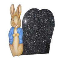 4.5 Feet Granite Headstone Monument - Application: Exterior Decor