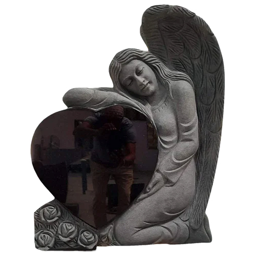 Heart Shape Angel Granite Monuments