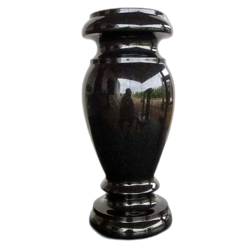 Black Granite Flower Vase