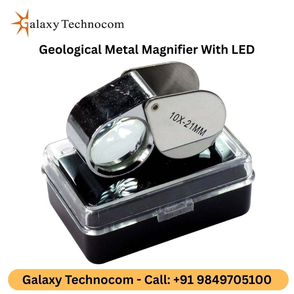 Geological Metal Magnifier With LED 40x25