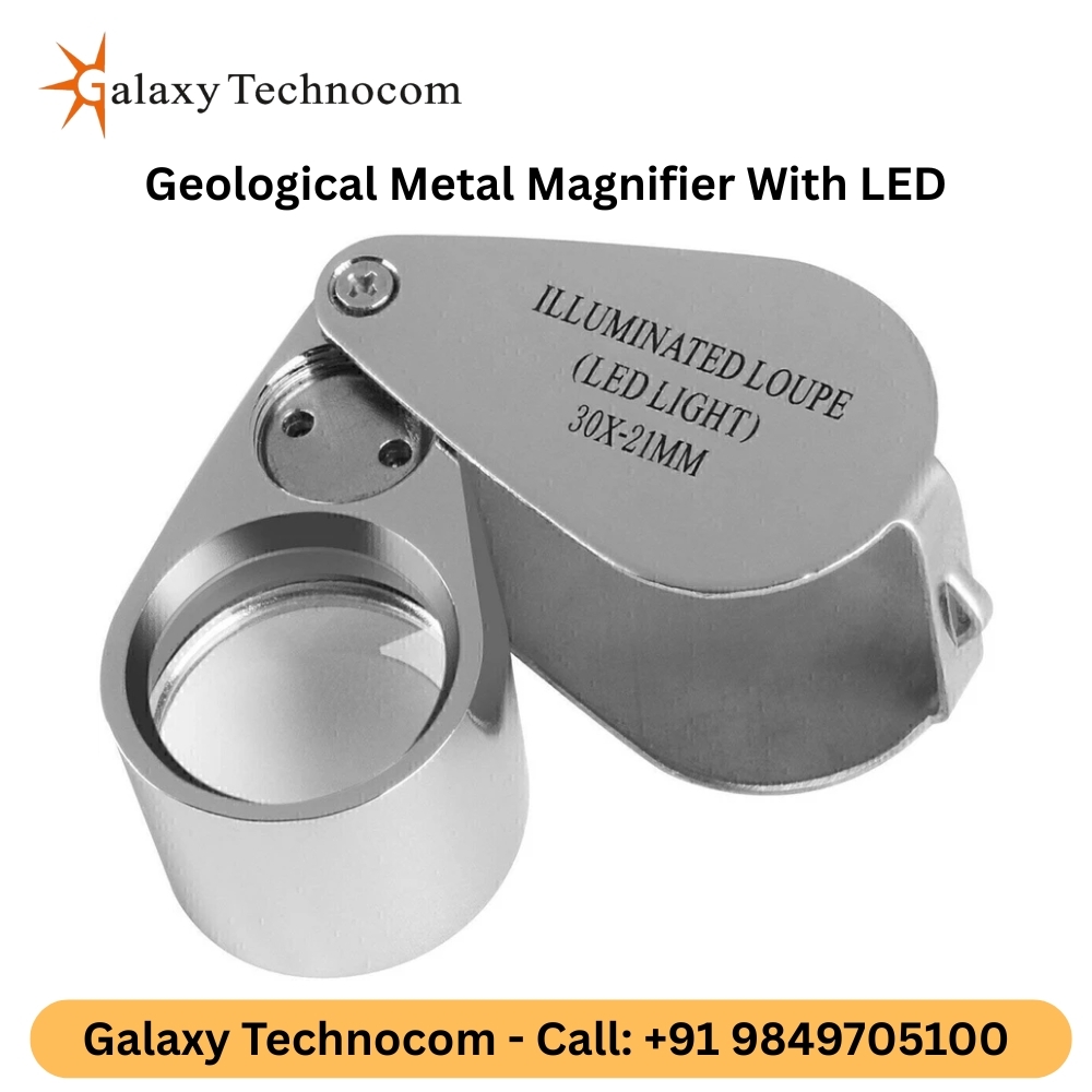 Geological Metal Magnifier With LED 40x25