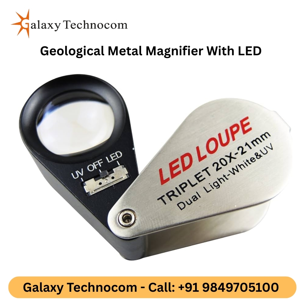 Geological Metal Magnifier With LED 40x25