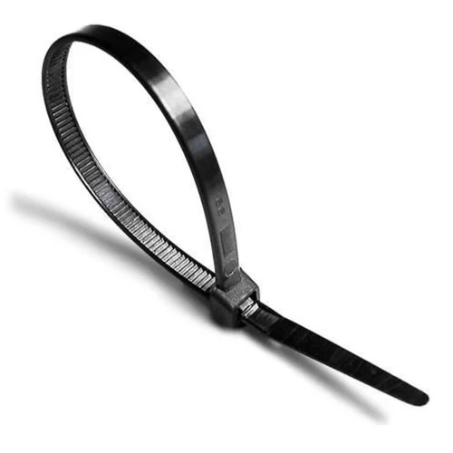 Nylon Cable Ties - Durable Nylon Material, 100 Millimeter Length, Sleek Black Color | Ideal For Industrial Applications, Available In Various Sizes