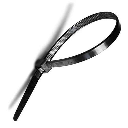 Nylon Cable Ties - Durable Nylon Material, 100 Millimeter Length, Sleek Black Color | Ideal For Industrial Applications, Available In Various Sizes