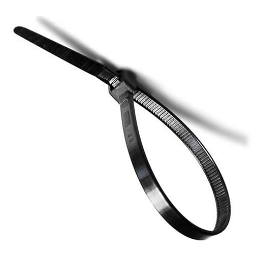 Nylon Cable Ties - Durable Nylon Material, 100 Millimeter Length, Sleek Black Color | Ideal For Industrial Applications, Available In Various Sizes