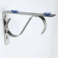 Cb-633 Support And Wall To Wall Floating Shelving Bracket - Color: Silver