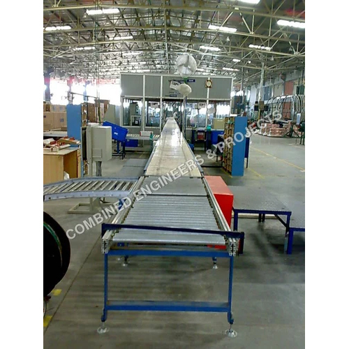 Slat Conveyor - Mild Steel, Standard Size, Silver Color | 220-440 Volt Power, Steel Finish, Industrial Usage, 1 Year Warranty