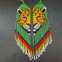 Tiger Bead Earring - Color: Different Available