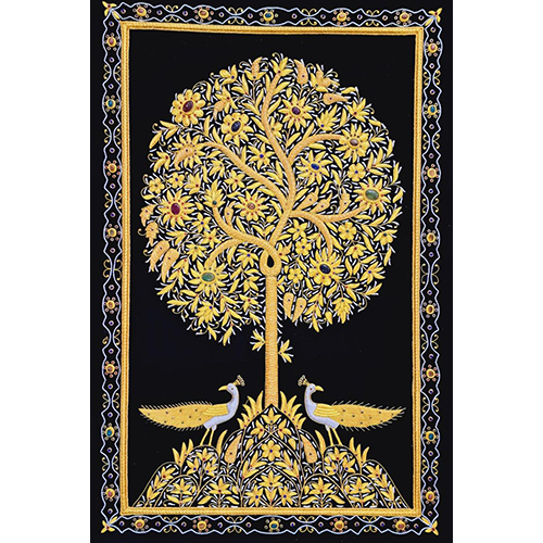 Wire Work Zardozi Wall Hanging - Color: Multicolor