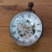 Antique Brass Lid Pocket Watch - Color: Various Available