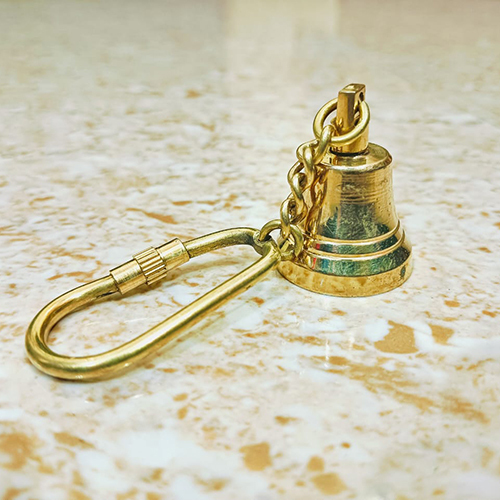 Brass Bell Keychain - Color: Various Available