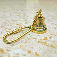 Brass Bell Keychain - Color: Various Available