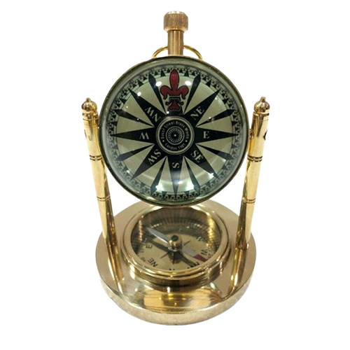 Nautical Antique Victorian London Brass Glass Clock - Color: Various Available