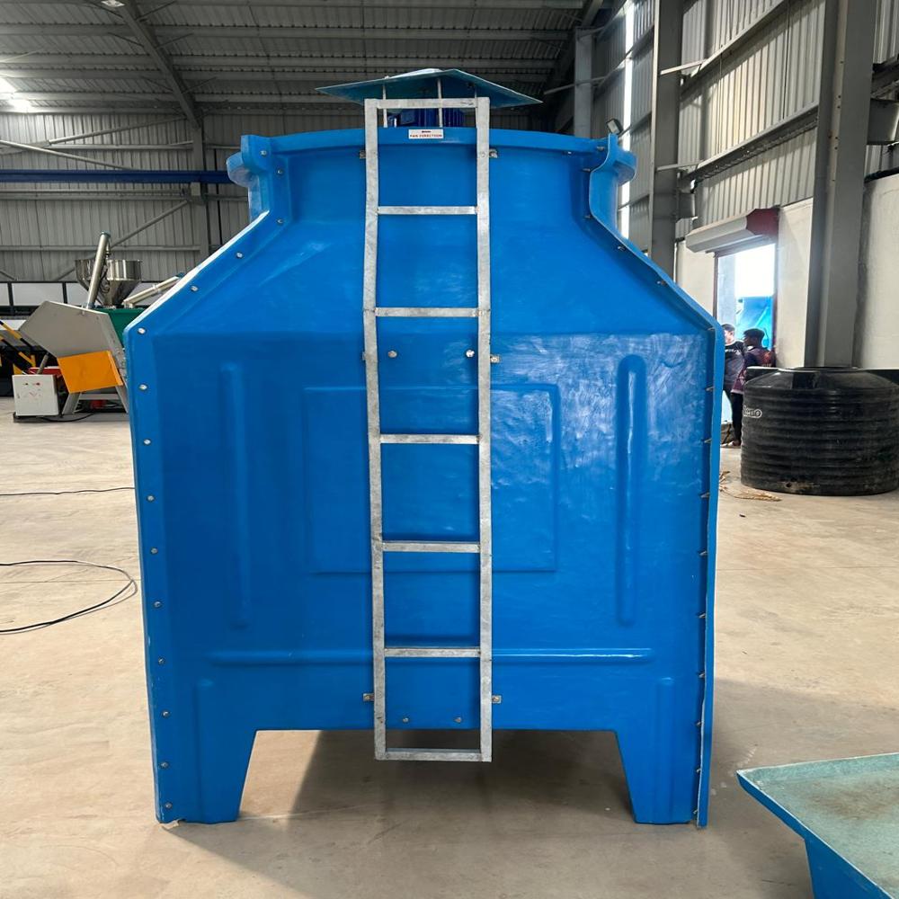 Industrial Cooling Tower - Frp Material, Standard Size, Blue Color | 1-year Warranty, Efficient Heat Exchange & Evaporation Design