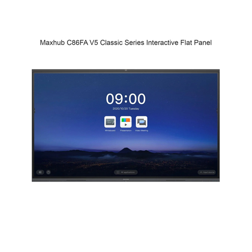 Maxhub C86Fa V5 Classic Series Interactive Flat Panel - Color: Black