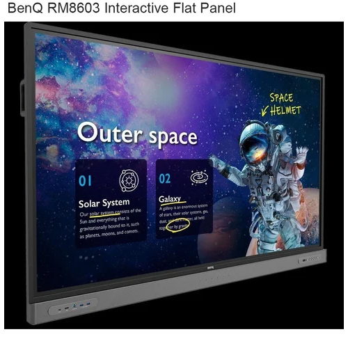 Benq Rm8603 Interactive Flat Panel - Color: Black