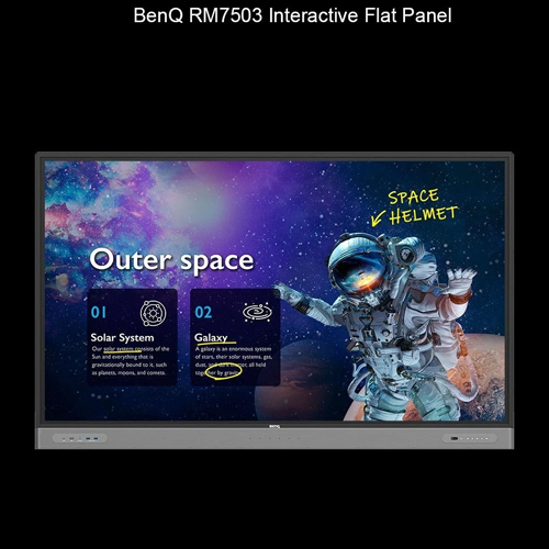 Benq Rm7503 Interactive Flat Panel - Color: Black