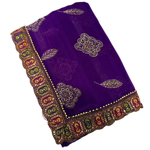 Soft Viscose Weaving Georgette Saree