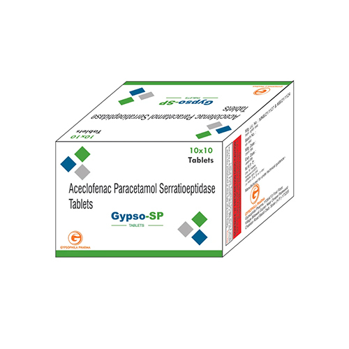 Aceclofenac Paracetamol Serratioeptidase Tablets
