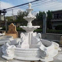 Marble Fountain - Color: White