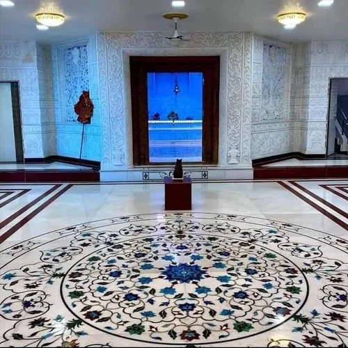 Rangoli Ilnya Work Marble Flooring