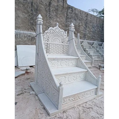 White Marble Masjid Mimber