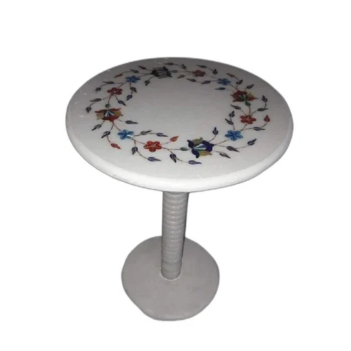 Marble Inlay Tea Table