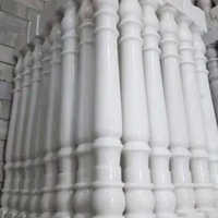 White Marble Pillar - Finishing: Polishing